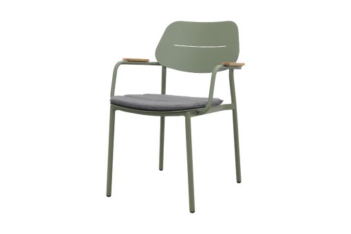 632a0579 vrijstaand 510x340 - GreenChair Courage Dining chair - teak armleuning - Green