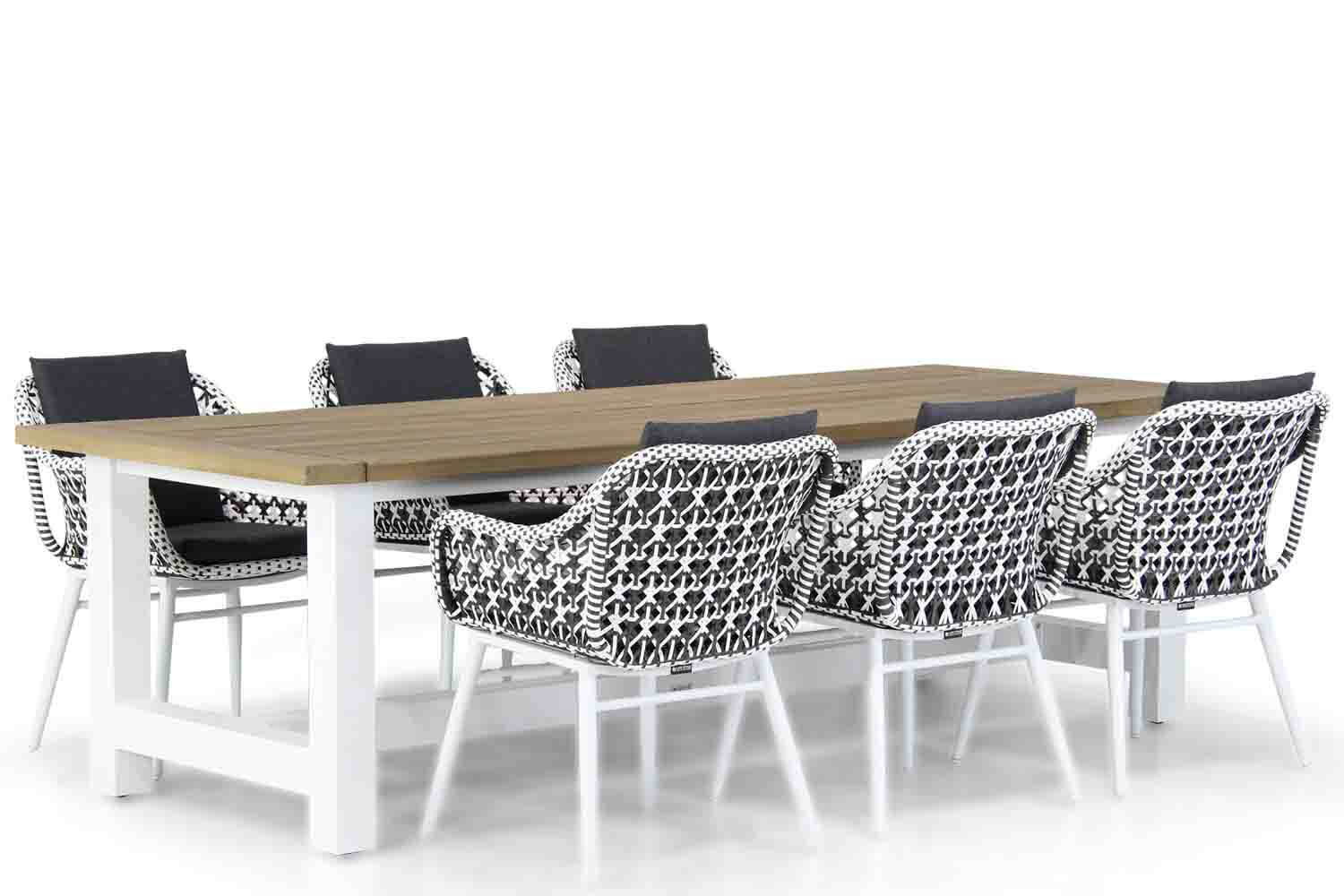 dolphin los angeles 7 delig - Lifestyle Dolphin/Los Angeles 260 cm dining tuinset 7-delig