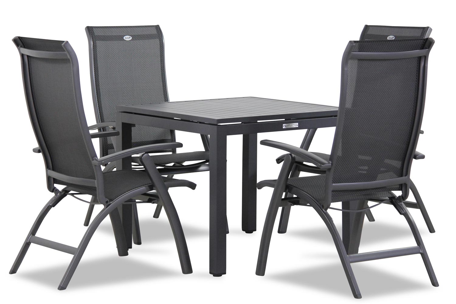 summerland stoel met concept tafel 90 cm  1 - Hartman Summerland/Concept 90 cm dining tuinset 5-delig