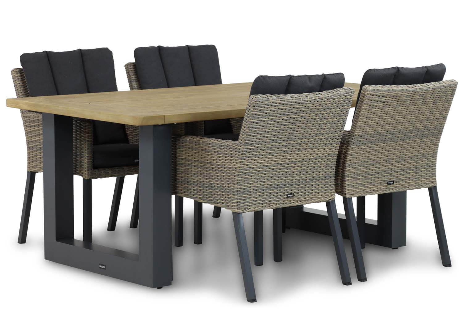talai 180 antra met oxbow kubu - Garden Collections Oxbow/Talai 180 cm dining tuinset 5-delig
