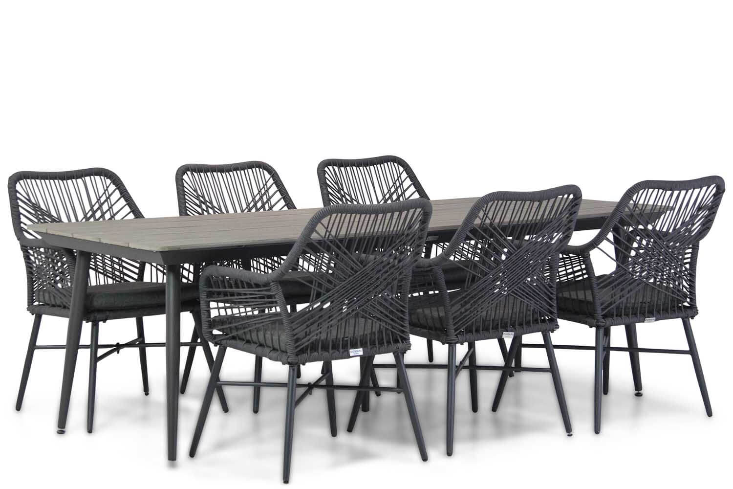 tuinset forisantra matale240 7 delig - Domani Foris/Matale 240 cm dining tuinset 7-delig